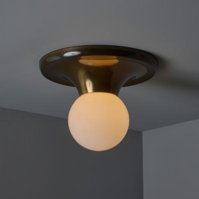  Achille Pier Giacomo Castiglioni 1960s Achille Castiglioni and Pier Giacomo Brass Light Ball Ceiling Lamp