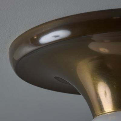  Achille Pier Giacomo Castiglioni 1960s Achille Castiglioni and Pier Giacomo Brass Light Ball Ceiling Lamp