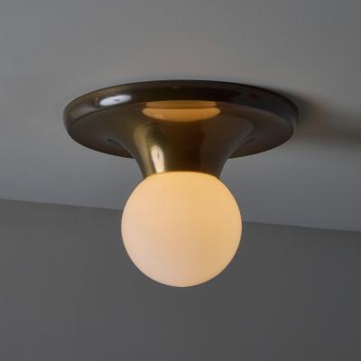  Achille Pier Giacomo Castiglioni 1960s Achille Castiglioni and Pier Giacomo Brass Light Ball Ceiling Lamp