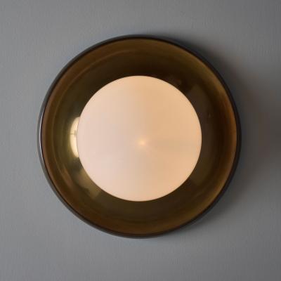  Achille Pier Giacomo Castiglioni 1960s Achille Castiglioni and Pier Giacomo Brass Light Ball Ceiling Lamp