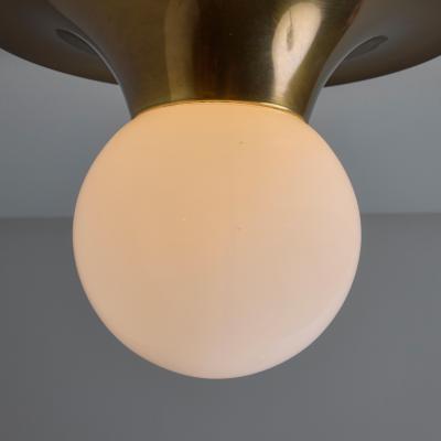  Achille Pier Giacomo Castiglioni 1960s Achille Castiglioni and Pier Giacomo Brass Light Ball Ceiling Lamp