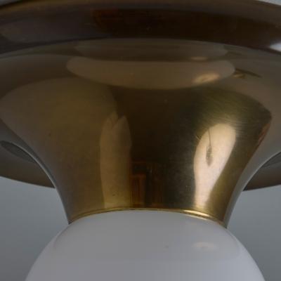  Achille Pier Giacomo Castiglioni 1960s Achille Castiglioni and Pier Giacomo Brass Light Ball Ceiling Lamp