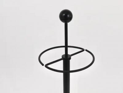  Achille Pier Giacomo Castiglioni Black Post Modern Castiglioni Memphis Style Umbrella Stand Italy 1980s