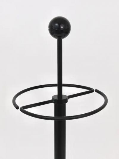  Achille Pier Giacomo Castiglioni Black Post Modern Castiglioni Memphis Style Umbrella Stand Italy 1980s