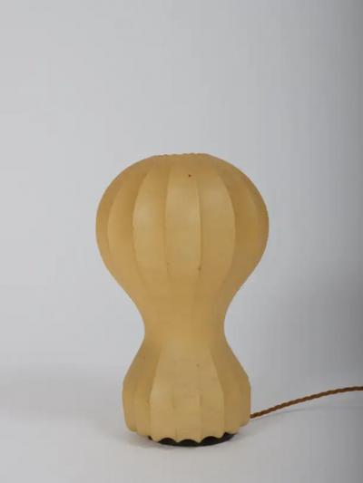  Achille Pier Giacomo Castiglioni Pair small cocoon Gatto Table Lamps Achille Pier Castiglioni Flos Italy 1960