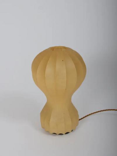  Achille Pier Giacomo Castiglioni Pair small cocoon Gatto Table Lamps Achille Pier Castiglioni Flos Italy 1960