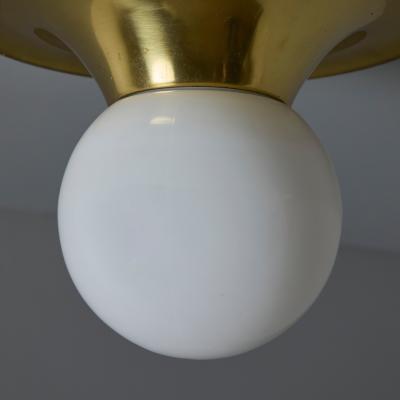  Achille Pier Giacomo Castiglioni Petite Brass 1960s Castiglioni and Giacomo Light Ball Wall or Ceiling Lamp