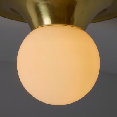  Achille Pier Giacomo Castiglioni Petite Brass 1960s Castiglioni and Giacomo Light Ball Wall or Ceiling Lamp