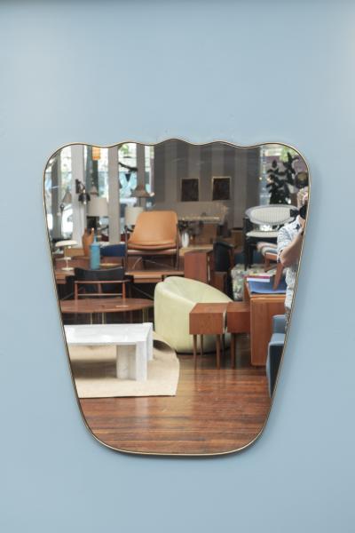 Adesso Studio Large Italian Mid Century Style Wall Mirror