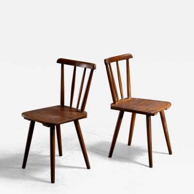  Adolf Gustav Schneck Pair of Tubinger chairs by Adolf G Schneck