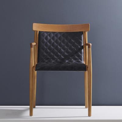  Adolini Simonini Contemporary Chair in Natural Solid Wood Upholstered Quilted No Arms