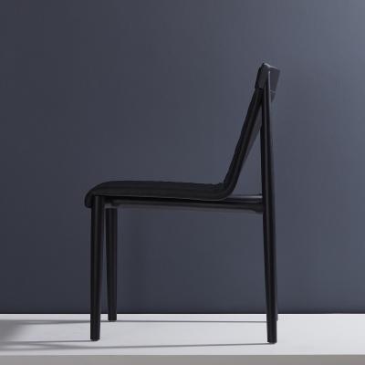  Adolini Simonini Contemporary Chair in Natural Solid Wood Upholstered Quilted No Arms