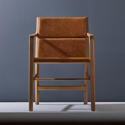 Adolini Simonini Dining chair in Leather and solid wood Contemporary Brazilian Design
