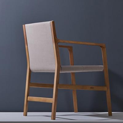  Adolini Simonini Dining chair in Leather and solid wood Contemporary Brazilian Design