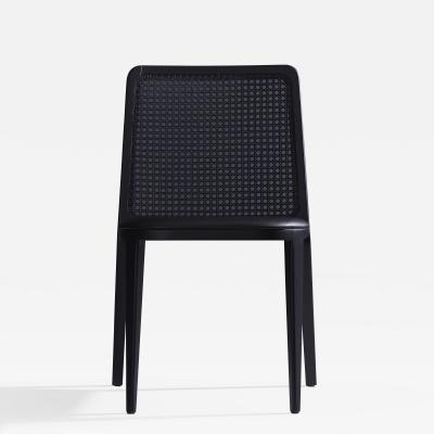  Adolini Simonini Minimal Style Solid Wood Chair Leather or Textile Seating Caning Backboard