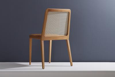 Adolini Simonini Minimal Style chair Solid Wood Leather or textiles Seating Caning Backboard
