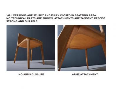 Adolini Simonini Minimal Style chair Solid Wood Leather or textiles Seating Caning Backboard