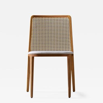  Adolini Simonini Minimal Style chair Solid Wood textiles or leather Seating Caning Backboard