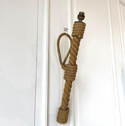  Adrien Audoux Frida Minet Audoux Minet rarest set of 6 torch shaped rope sconces