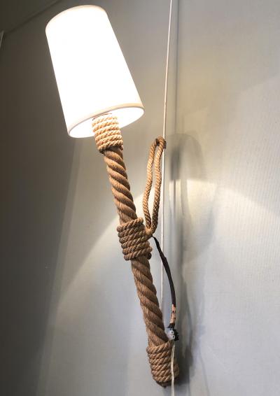  Adrien Audoux Frida Minet Audoux Minet riviera awesome pair of torch shaped rope sconces