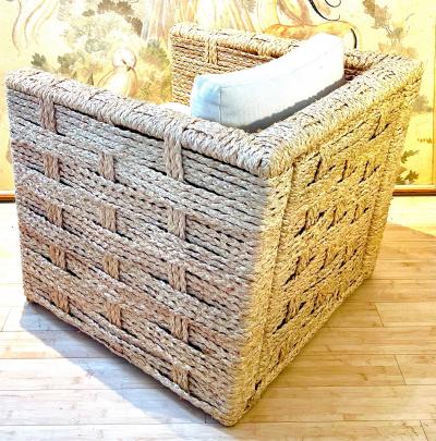  Adrien Audoux Frida Minet Audoux Minet riviera style superb condition comfy arm chair