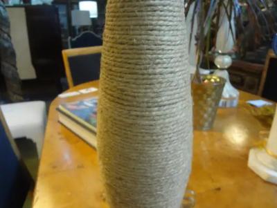  Adrien Audoux Frida Minet French Rope Table Lamp by Audoux Minet