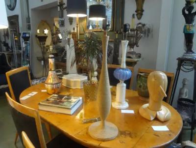  Adrien Audoux Frida Minet French Rope Table Lamp by Audoux Minet