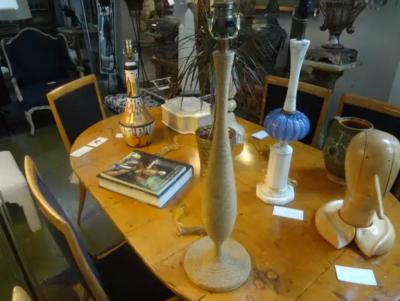  Adrien Audoux Frida Minet French Rope Table Lamp by Audoux Minet