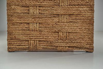  Adrien Audoux Frida Minet Oak Veneer Dining Table by Audoux and Minet France 1st Half of the 20th Century