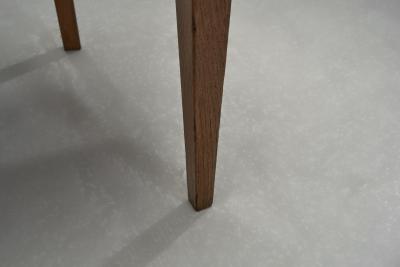  Adrien Audoux Frida Minet Oak and Woven Rope Chair by Audoux Minet France Mid 20th Century