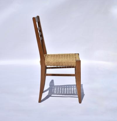  Adrien Audoux Frida Minet Pair of Rope Beech Wood Chairs by Frida Minet Adrien Audoux for Vibo Vesoul