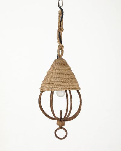  Adrien Audoux Frida Minet Rope Pendant by Audoux and Minet France c 1960