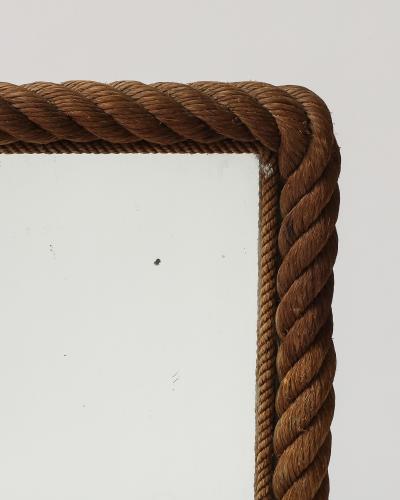  Adrien Audoux Frida Minet Rope and Mirrored Glass by Audoux and Minet France c 1960