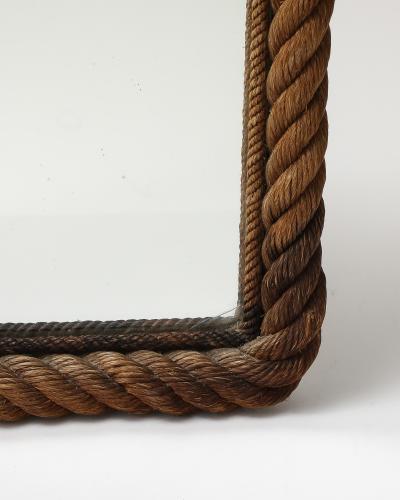  Adrien Audoux Frida Minet Rope and Mirrored Glass by Audoux and Minet France c 1960