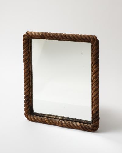  Adrien Audoux Frida Minet Rope and Mirrored Glass by Audoux and Minet France c 1960