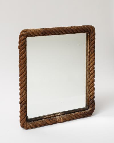  Adrien Audoux Frida Minet Rope and Mirrored Glass by Audoux and Minet France c 1960