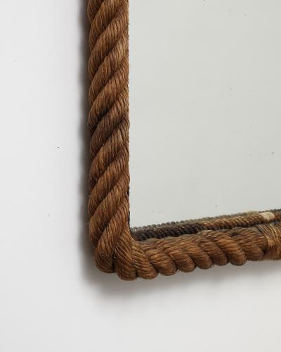  Adrien Audoux Frida Minet Rope and Mirrored Glass by Audoux and Minet France c 1960