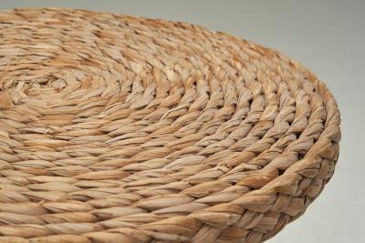  Adrien Audoux Frida Minet Woven Wicker Coffee Table Europe Mid 20th Century