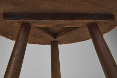  Adrien Audoux Frida Minet Woven Wicker Coffee Table Europe Mid 20th Century