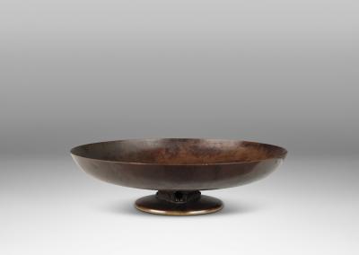  Aegte Ildfast Bowl on Stand by Aegte Bronce HF Ildfast