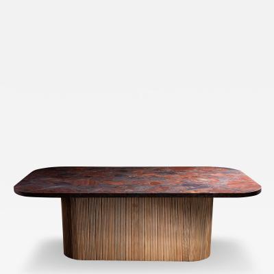  Aeterna Furniture Lovely Lovely Red Dining Table
