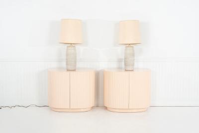  Affiliated Craftsmen Pair of Bob Kinzie for Affiliated Craftsmen Ceramic Table Lamps 1965c 