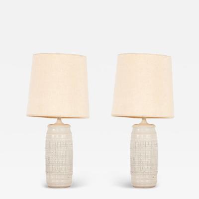  Affiliated Craftsmen Pair of Bob Kinzie for Affiliated Craftsmen Ceramic Table Lamps 1965c 