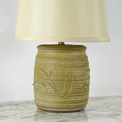  Affiliated Craftsmen Pristine Affiliated Craftsmen Studio Pottery Lamp by Phil Barkdall