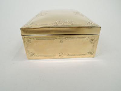  Ahrendt Kautzman Edwardian Classical Silver Gilt Jewelry Box by Ahrendt Kautzman