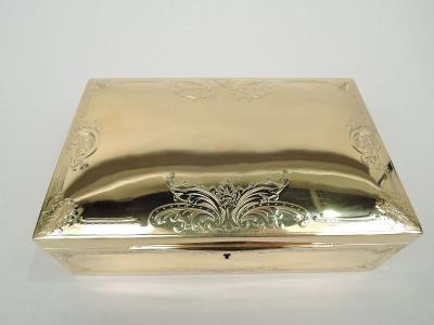  Ahrendt Kautzman Edwardian Classical Silver Gilt Jewelry Box by Ahrendt Kautzman