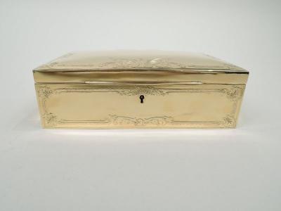 Ahrendt Kautzman Edwardian Classical Silver Gilt Jewelry Box by Ahrendt Kautzman