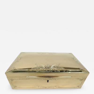  Ahrendt Kautzman Edwardian Classical Silver Gilt Jewelry Box by Ahrendt Kautzman