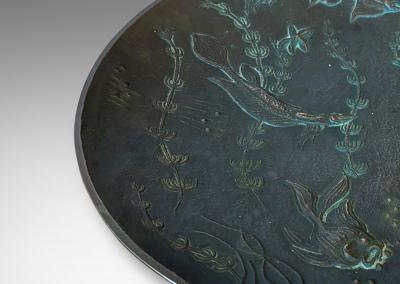  Akta Brons Svensk Vara NJ Bowl in Bronze by Gunnar Nylund for AKTA