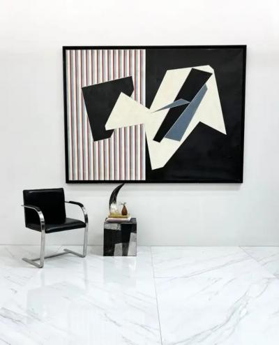  Alain Le Yaouanc Monumental Modern Original Abstract Painting by Alain Le Yaouanc 1960s
